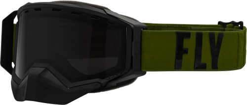 Zone Pro Snw Goggle Olive/Blk W/ Polarized Smoke Lens