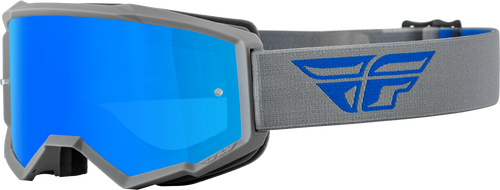 Youth Zone Goggle Grey/Blue W/ Sky Blue Mirror/Smoke Lens Youth Zone Goggle Grey/Blue W/ Sky Blue Mirror/Smoke Lens