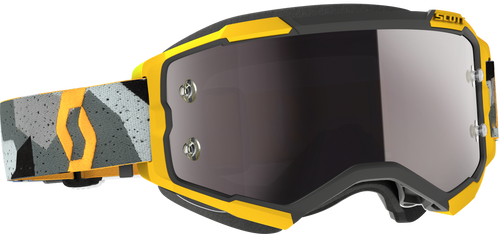 Fury Goggle Camo Grey/Ylw Silver Chrome Works