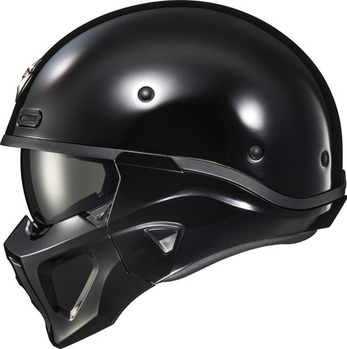 Covert X Open Face Helmet Gloss Black 2x COX-0037
