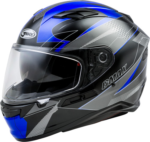 Ff 98 Full Face Apex Helmet Black/Blue Lg