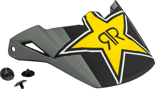 Kinetic Rockstar Helmet Visor Matte Grey/Black/Yellow