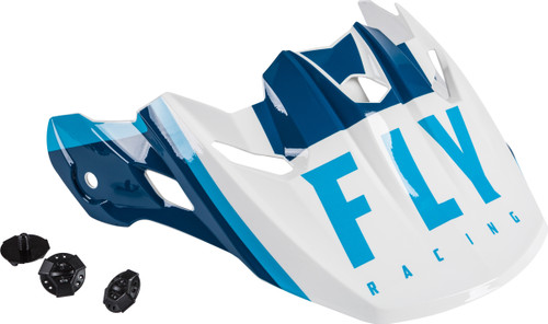 Toxin Transfer Helmet Visor Matte Blue/White Toxin Transfer Helmet Visor Matte Blue/White