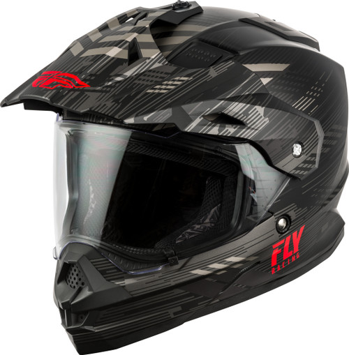 Trekker Quantum Helmet Matte Black/Grey/Red Md Trekker Quantum Helmet Matte Black/Grey/Red Md