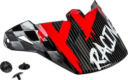 Youth Kinetic Sketch Visor Red/Black/Grey Youth Kinetic Sketch Visor Red/Black/Grey