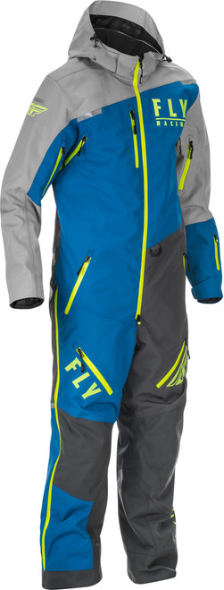 Cobalt Monosuit Shell Blue/Grey/Hi Vis Sm Cobalt Monosuit Shell Blue/Grey/Hi Vis Sm