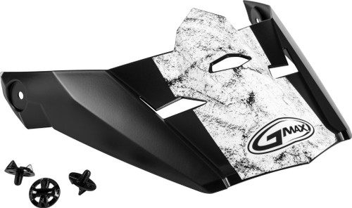 Visor W/Screws Dominant Mx 46y Matte Black/White/Red Ys Yl Visor W/Screws Dominant Mx 46y Matte Black/White/Red Ys Yl
