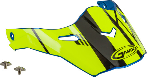 Visor W/Screws Epic Blue/Hi Vis/Black At 21s/Y Visor W/Screws Epic Blue/Hi Vis/Black At 21s/Y