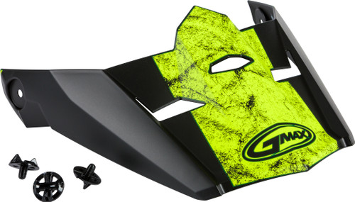 Visor W/Screws Dominant Mx 46 Matte Black/Hi Vis Xs Sm Visor W/Screws Dominant Mx 46 Matte Black/Hi Vis Xs Sm