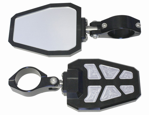 Side Mirror Recut Black 1.875" Side Mirror Recut Black 1.875"