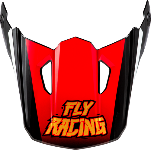 Youth Kinetic Scorched Helmet Visor Red/Black/White Ys Yl