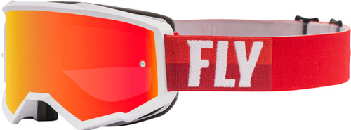Zone Goggle White/Red W/Red Mirror/Brown Lens W/Post Zone Goggle White/Red W/Red Mirror/Brown Lens W/Post