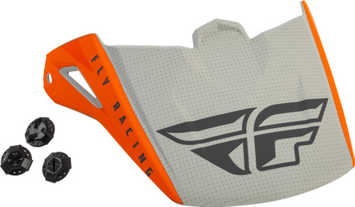 Kinetic Straight Edge Visor Matte Orange/Grey Kinetic Straight Edge Visor Matte Orange/Grey
