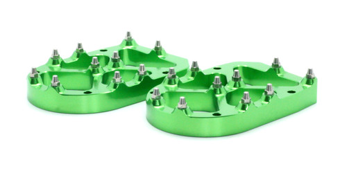 Pro Series Foot Peg Risers Green 13mm Pro Series Foot Peg Risers Green 13mm