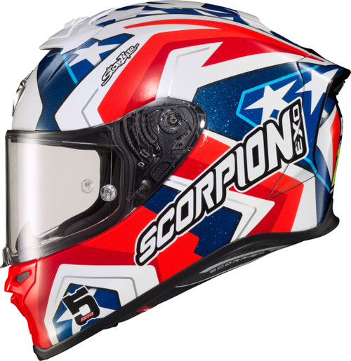 Exo R1 Air Full Face Helmet Bautista Ls Red/White/Blue Md