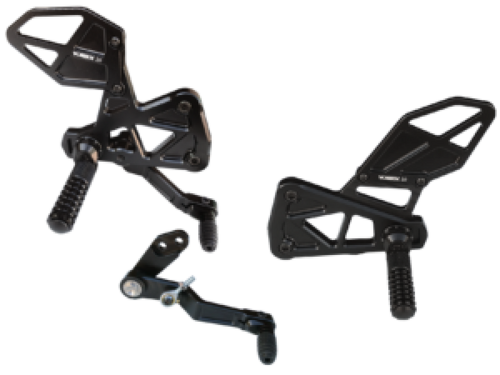 Vortex Racing Rearsets Replacement Rear Set- Black RS593K