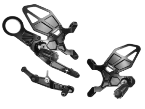 Vortex Racing 21-22 BMW M1000RR,20-24 BMW S1000RR Rear Set- Black