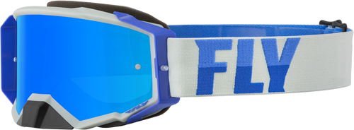 Zone Pro Goggle Grey/Blue W/ Sky Blue Mirror/Smoke Lens Zone Pro Goggle Grey/Blue W/ Sky Blue Mirror/Smoke Lens