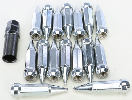 Spike Lug Nut 12mmx1.50 60' Chrome Tapered W/Key Spike Lug Nut 12mmx1.50 60' Chrome Tapered W/Key