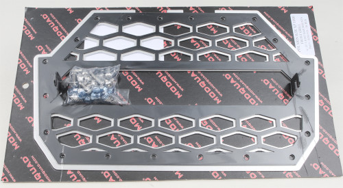 2 Panel Front Grill Black/Silver W/Light Mount 2 Panel Front Grill Black/Silver W/Light Mount