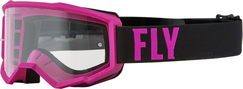 Focus Goggle Pink/Black W/ Clear Lens