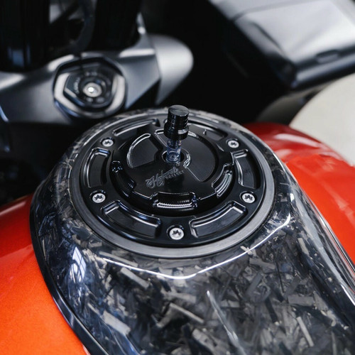 6 Pt Moto Gas Cap Assembly `23 24 Cvo Black