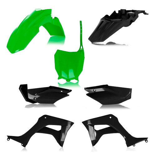 Full Plastic Kit Hon Green/Black Full Plastic Kit Hon Green/Black