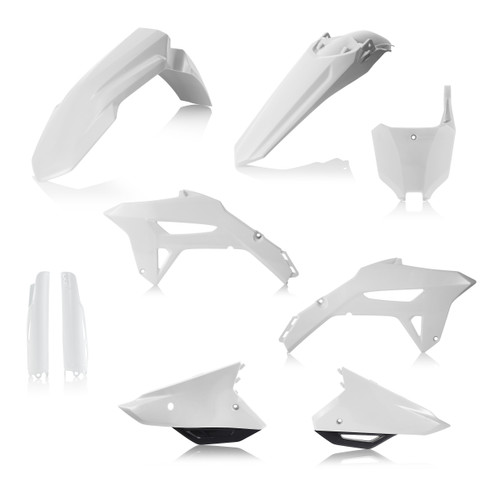 Plastic Kit  Full Hon White W/Black Plastic Kit  Full Hon White W/Black