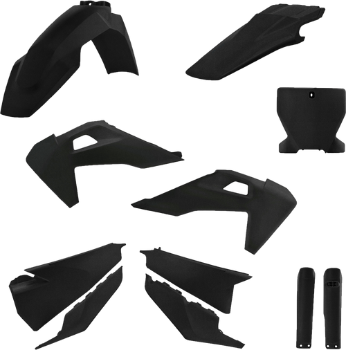 Full Plastic Kit Hus Black Metallic