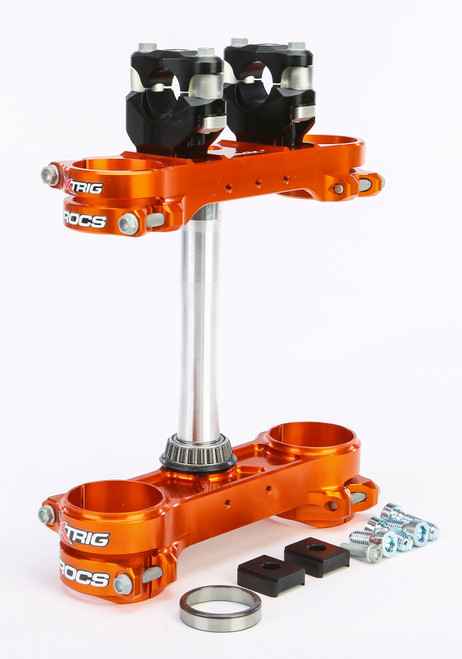 Rocs Tech Clamp Set Orange Ktm 14mm