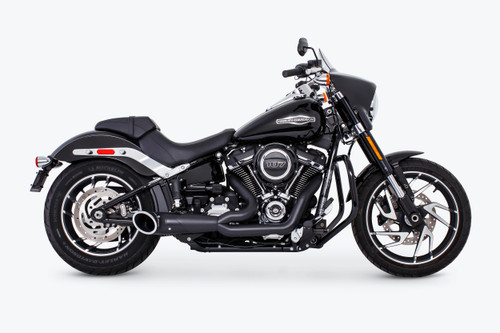 Turnout 2 1 Black W/Black Tip M8 Softail Turnout 2 1 Black W/Black Tip M8 Softail