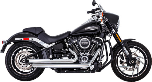 Independence Staggered Chrome W/Chrome Tip M8 Softail Independence Staggered Chrome W/Chrome Tip M8 Softail