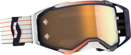 Prospect Goggle Blue/ White W/Gold Chrome Amp Works