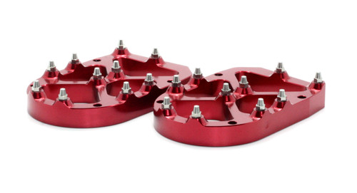 Pro Series Foot Peg Risers Red 13mm Pro Series Foot Peg Risers Red 13mm