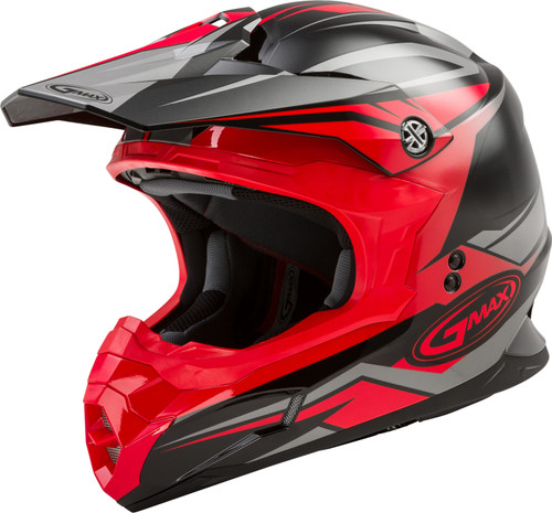 Mx 86 Off Road Revoke Helmet Black/Red Lg