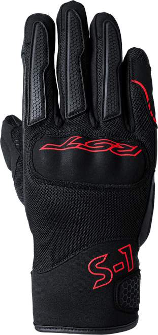 S1 Mesh Ce Glove Black/Red  Sm