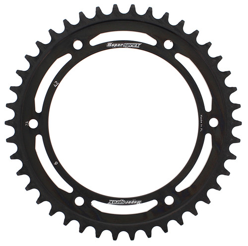 Rear Sprocket Steel 42t 525 Blk Bmw