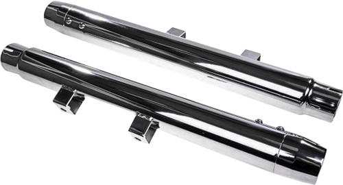Hd Radium Mufflers Chrome W/Chrome End Caps Hd Radium Mufflers Chrome W/Chrome End Caps