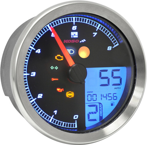 Koso Tnt B Gauge (Silver) Yamaha Bolt Koso Tnt B Gauge (Silver) Yamaha Bolt