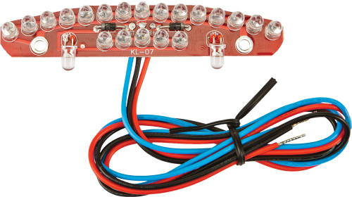 License Plate Frame Half Moon Led Array