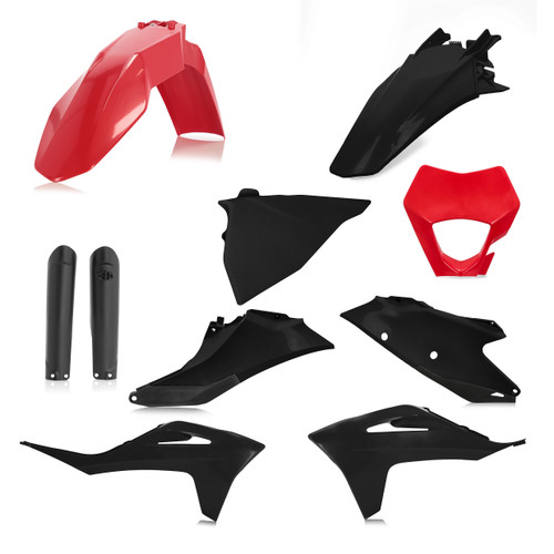 Full Plastic Kit Gas Red/Black