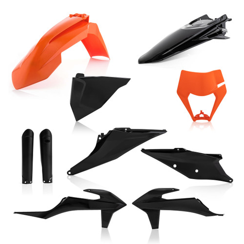Full Plastic Kit Orange/Black Ktm Full Plastic Kit Orange/Black Ktm