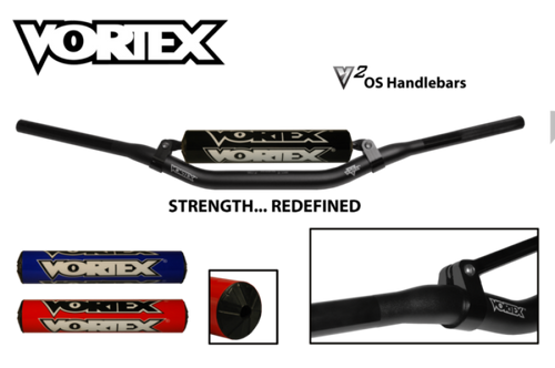 Vortex Racing V3 Handlebar J Murph Flat Track OS 1-1/8in- Black