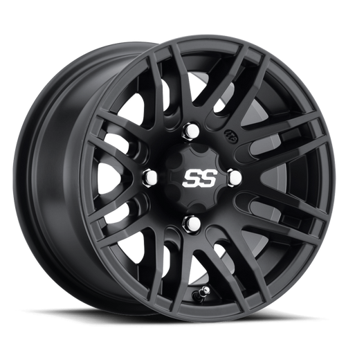 ITP SS 316 12x7 / 4x110 BP / 2+5 Offset Matte Black Wheel
