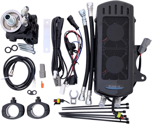 Indian Oil Cooler Side Mount Black