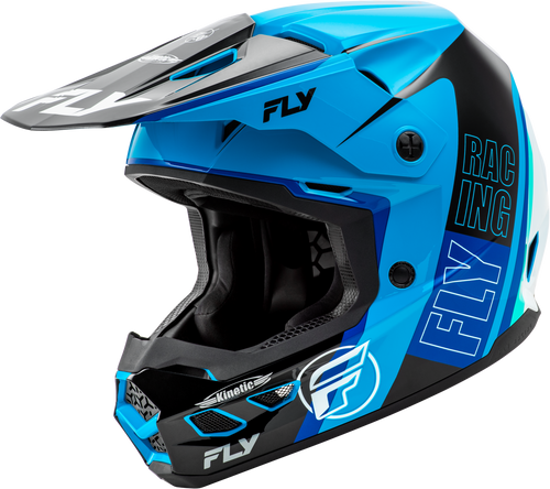 Kinetic Rally Helmet Blue/Black/White Sm