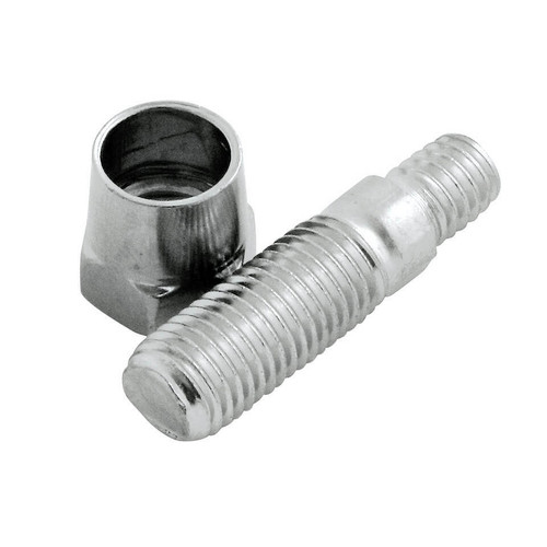 M10x1.25 5/16" Mirror Adapter Each Chrome