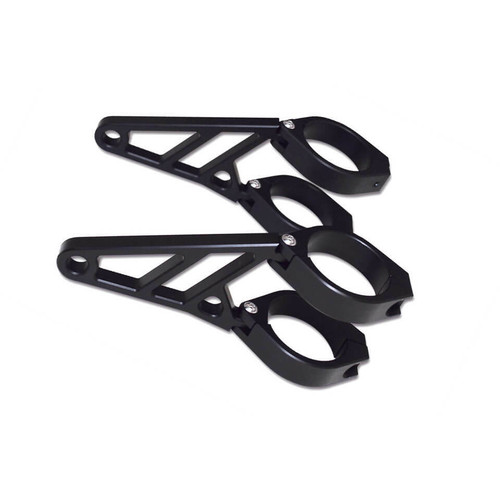 Cnc Headlight Bracket Set 38 41mm Black