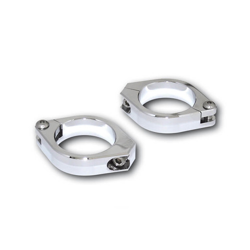 Cnc Fork Clamps 38 41mm Pair Chrome
