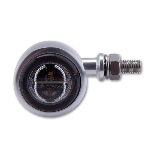 Classic X 1 Led Turn Signal Pair Smoked Lens Silver